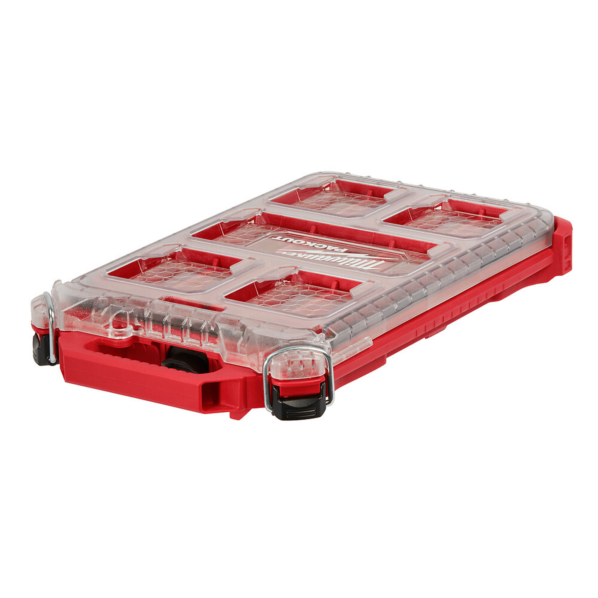 Milwaukee PACKOUT Compact Low-Profile Organizer, 9.76in.W x 16.38in.D x 2.52in.H, Model# 48-22-8436